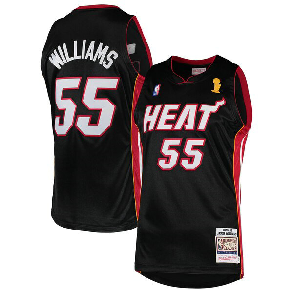 Camiseta Jason Williams 55 Miami Heat 2005-2006 Negro Hombre